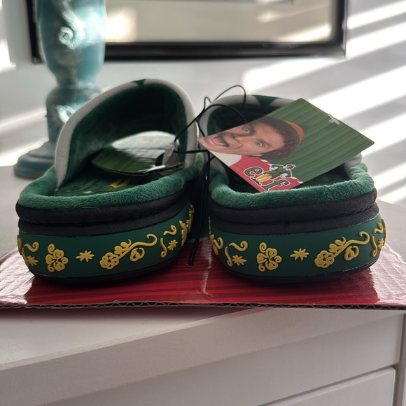 WB Elf Cozy Green Hard Sole Slippers Size 6 NWT - Picture 9 of 10